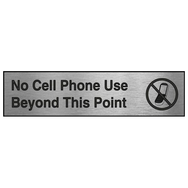 Accuform 12 in W x 3 in H, Engraved Plastic PSG651SL - main